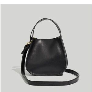 NWT Madewell The Sydney Black Leather Crossboduly